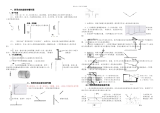 初中光学作图题