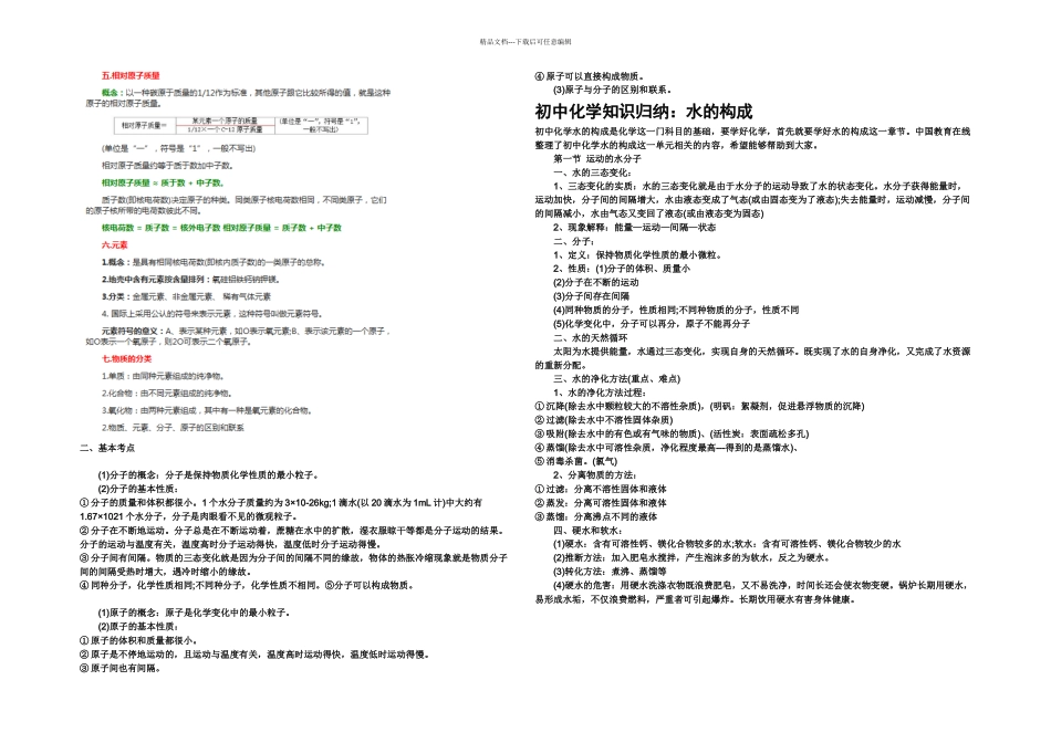 初中化学知识归纳_第2页
