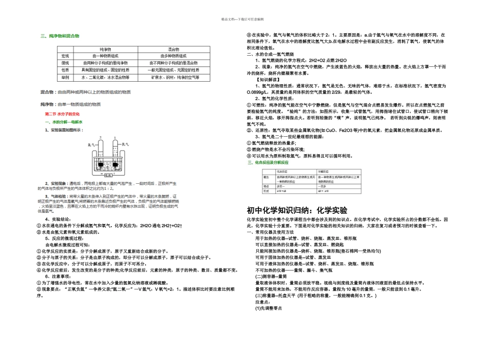 初中化学知识归纳_第3页