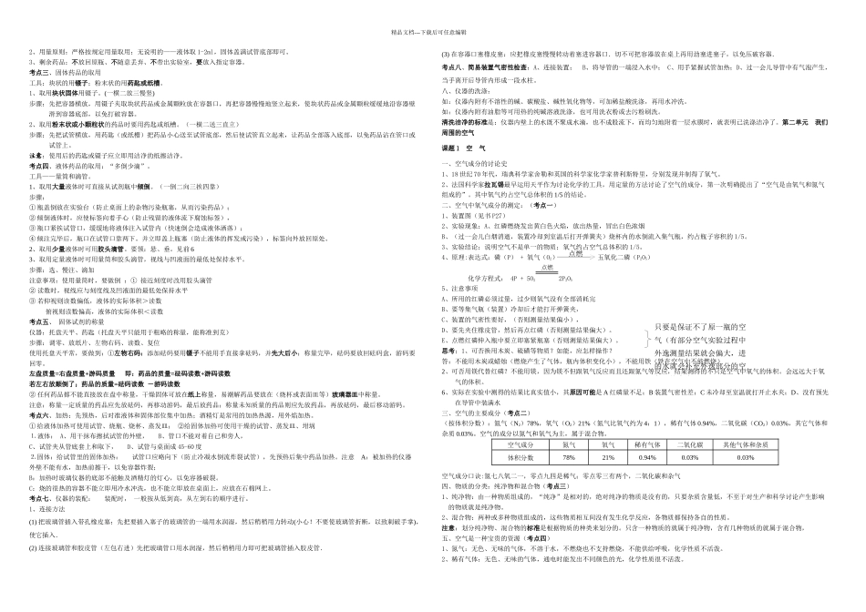 初中化学知识点详细总结_第3页