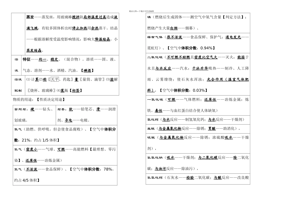 初中化学考前必背知识点总结_第3页