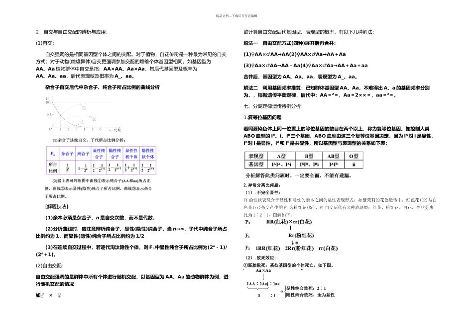 基因分离定律知识要点_第3页