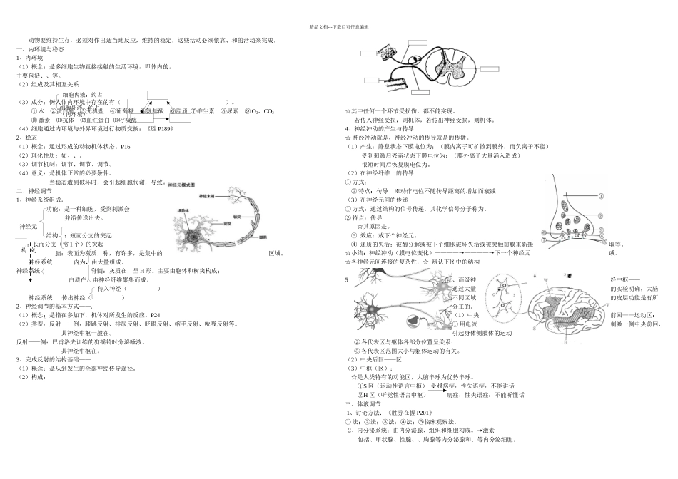 必修三稳态与环境学案_第2页