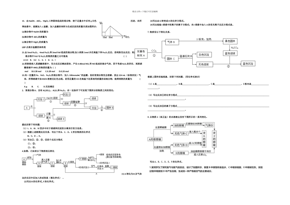 必修一化学期末练习_第2页