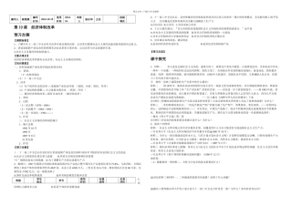 必修二课经济体制改革学案