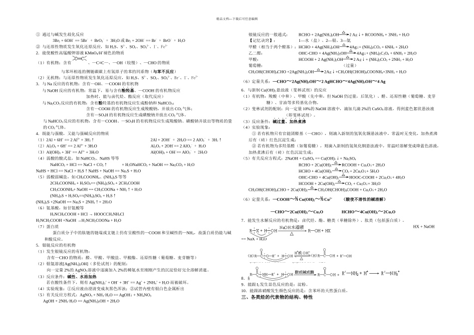 必修有机化学基础知识点系统总结_第2页