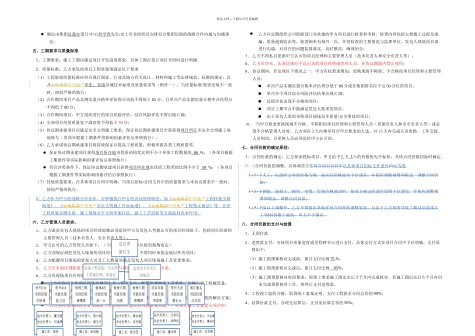 总包战略合作框架协议金地集团_第2页