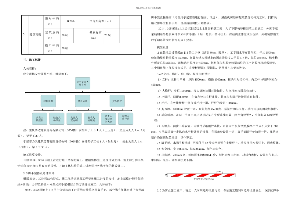 恒益湖岸龙城区型钢悬挑架施工方案_第2页