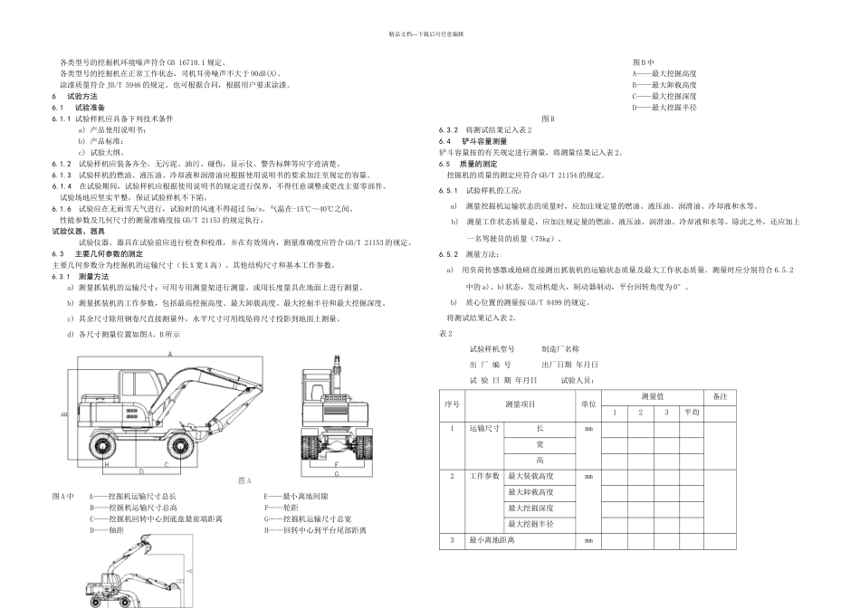 愚公机械液压挖掘机企业标准_第2页