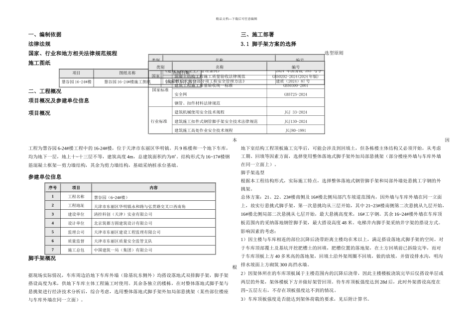 慧谷园脚手架施工方案_第2页