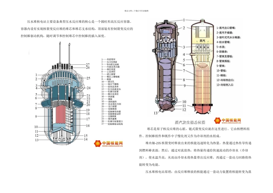 我国压水堆核电站主要设备及原理_第1页