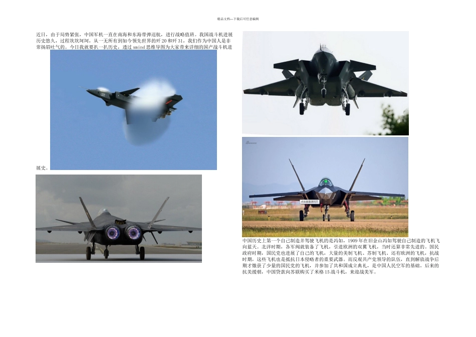 我国战斗机发展历史_第1页