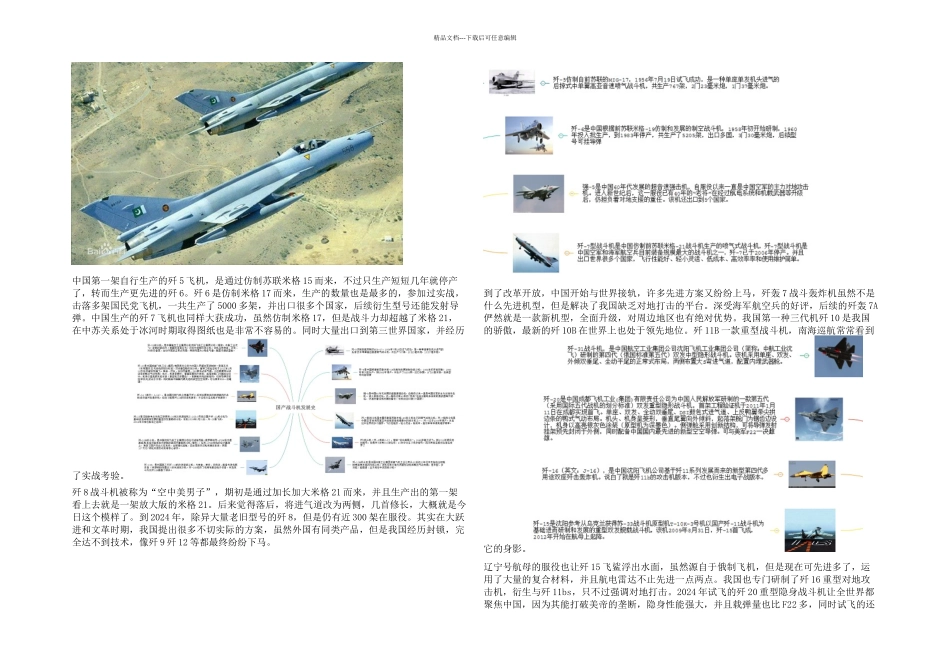 我国战斗机发展历史_第2页