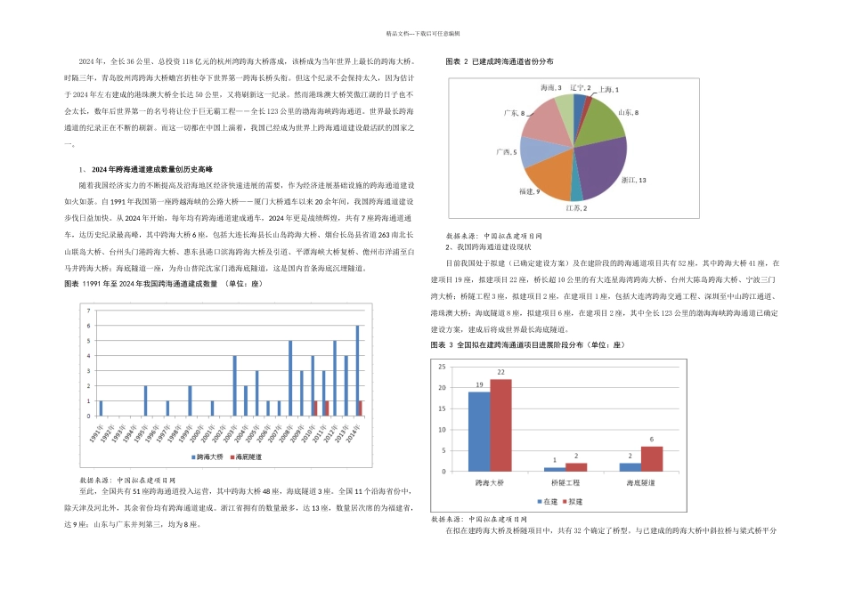 我国跨海通道建设情况_第1页