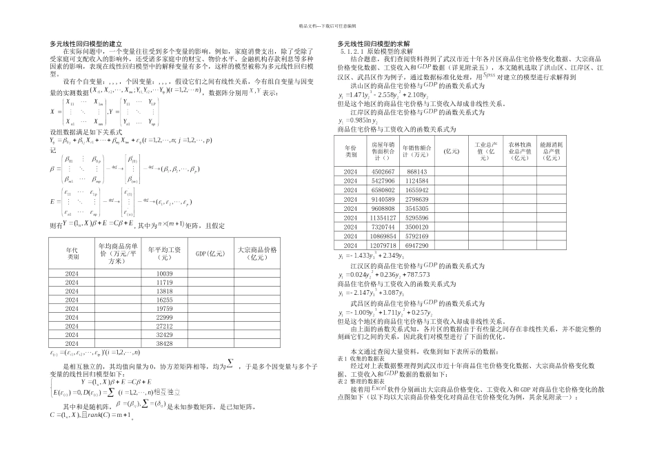 房地产调控问题六届华中地区大学生数学建模邀请赛B题获奖论文_第3页