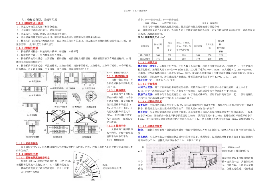 房屋建筑学楼梯构造_第1页