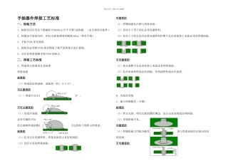 手插器件电路板组件焊接工艺标准