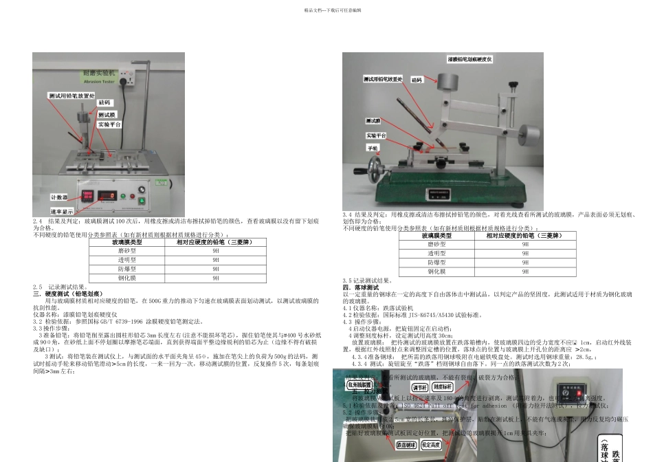 手机保护膜钢化璃玻膜检验标准最全_第2页