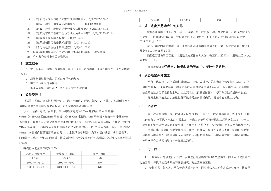 承台地梁土方开挖施工方案_第3页