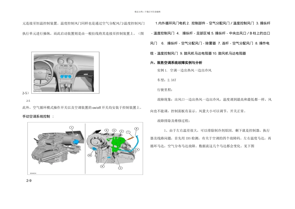 技师论文福特蒙迪欧致胜空调系统常见故障的分析与排除_第3页