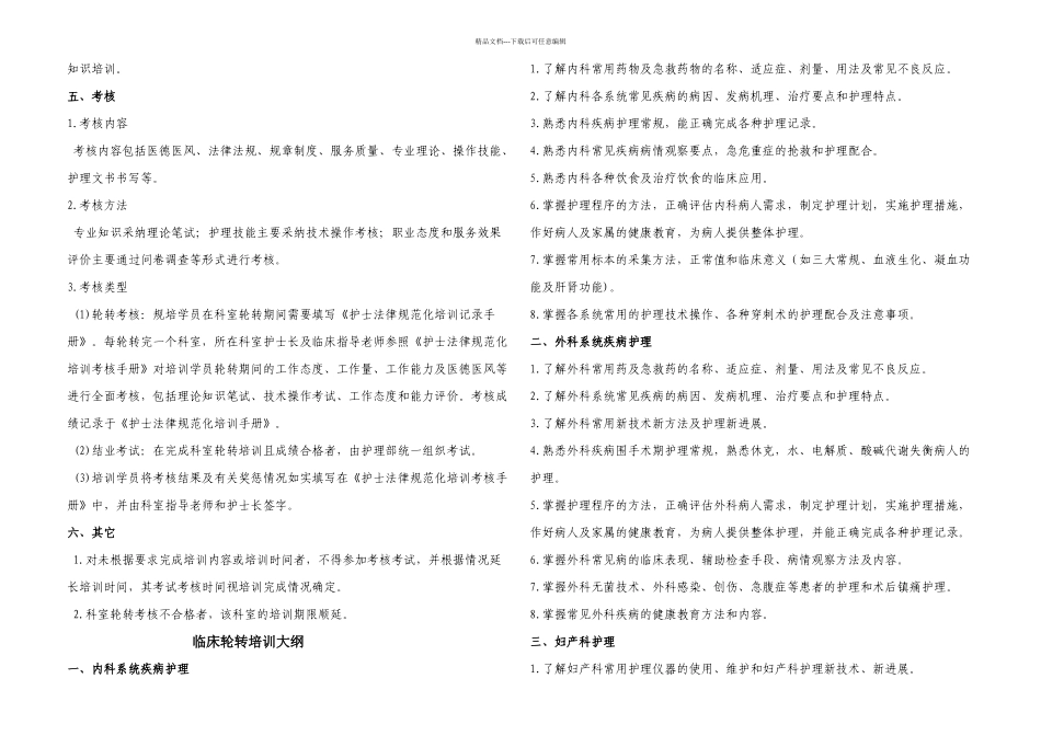 护士规范化培训手册_第2页