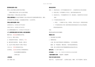 护理心理学考试重点