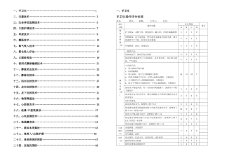 护理技术操作规范及评分标准