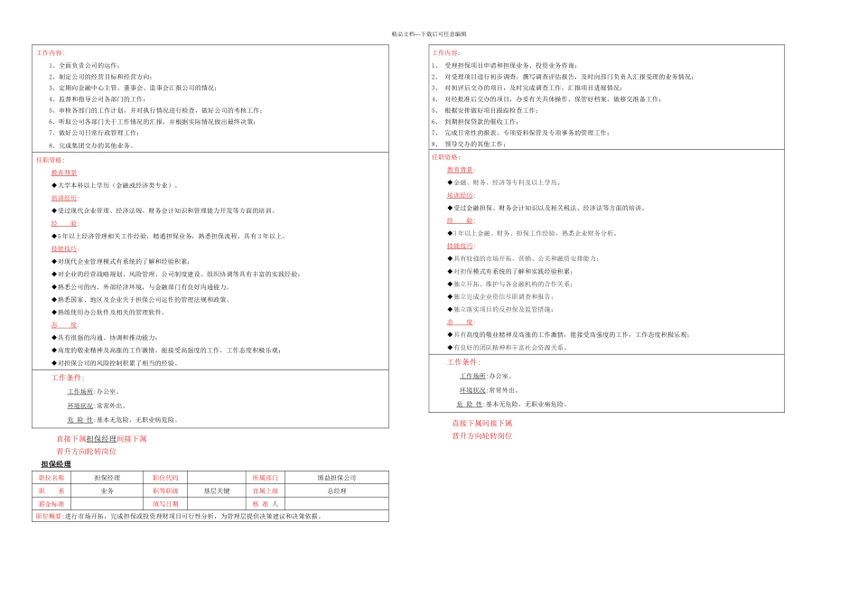 担保公司岗位职责新_第2页
