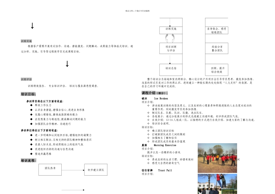 拓展训练三天两晚野外计划方案——拓展培训_第2页