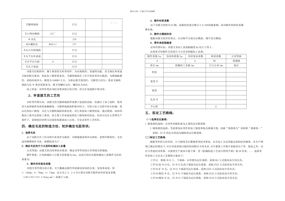 拨叉钻孔夹具课程设计_第3页