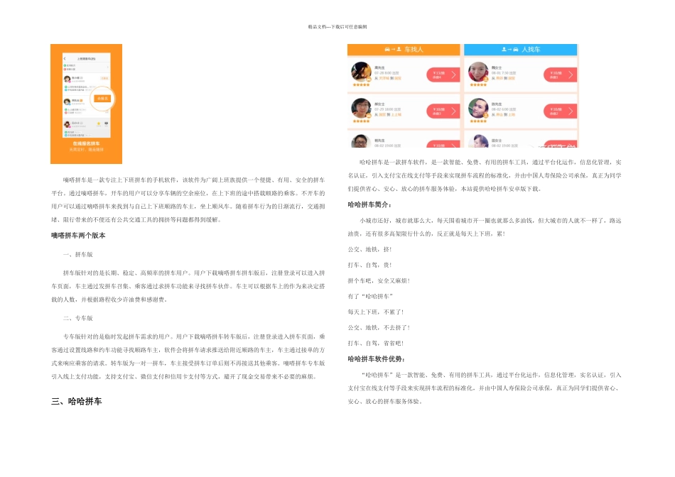 拼车软件排行榜_第2页