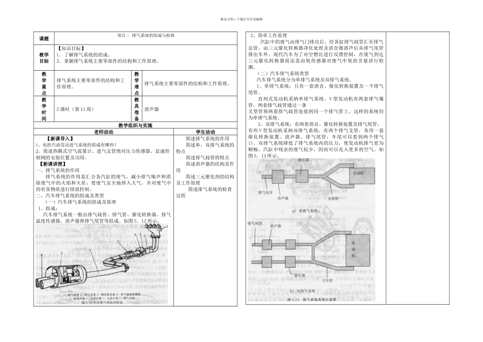 排气系统的组成与检修_第1页