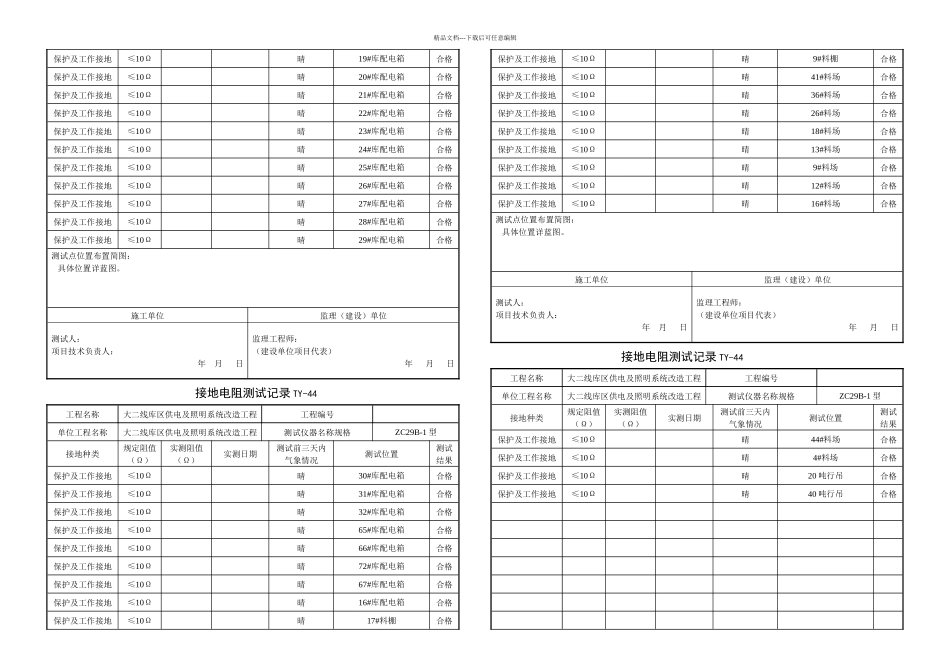 接地装置安装报验表_第3页