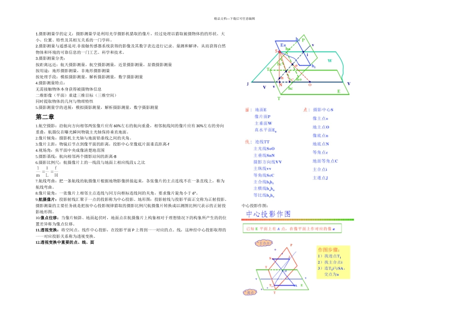 摄影测量复习总结_第1页