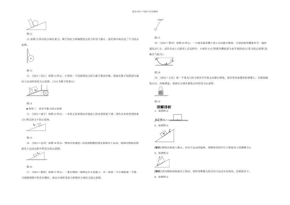 摩擦力平衡力非平衡力的受力示意图_第2页