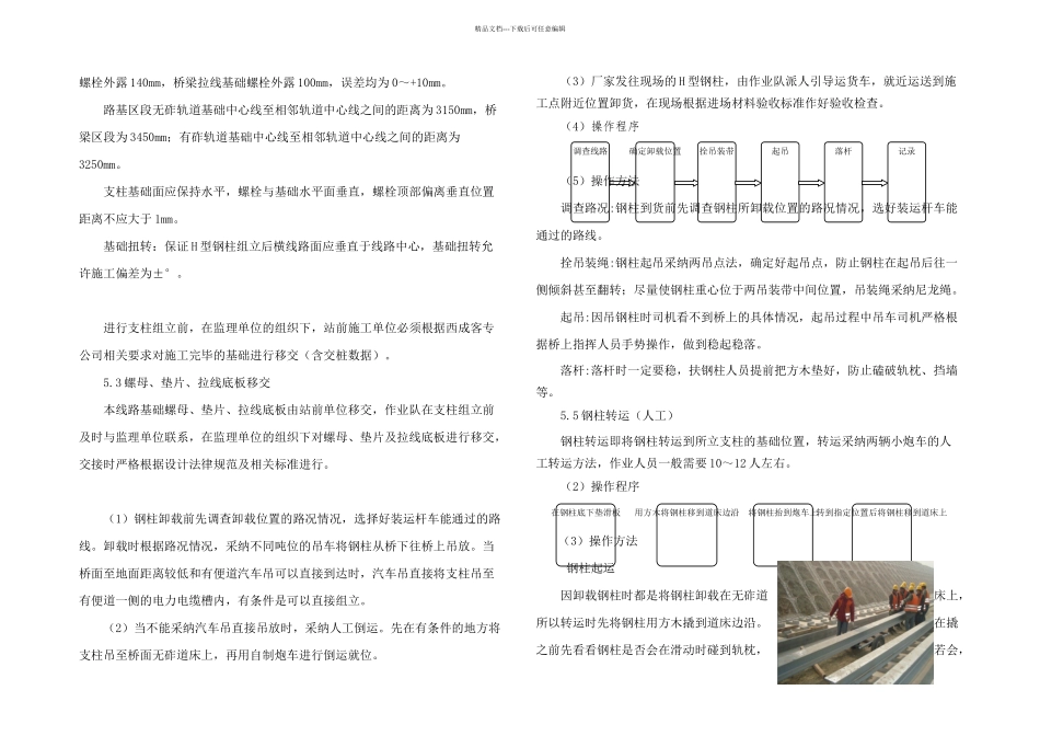 支柱安装整正施工作业指导书解析_第3页