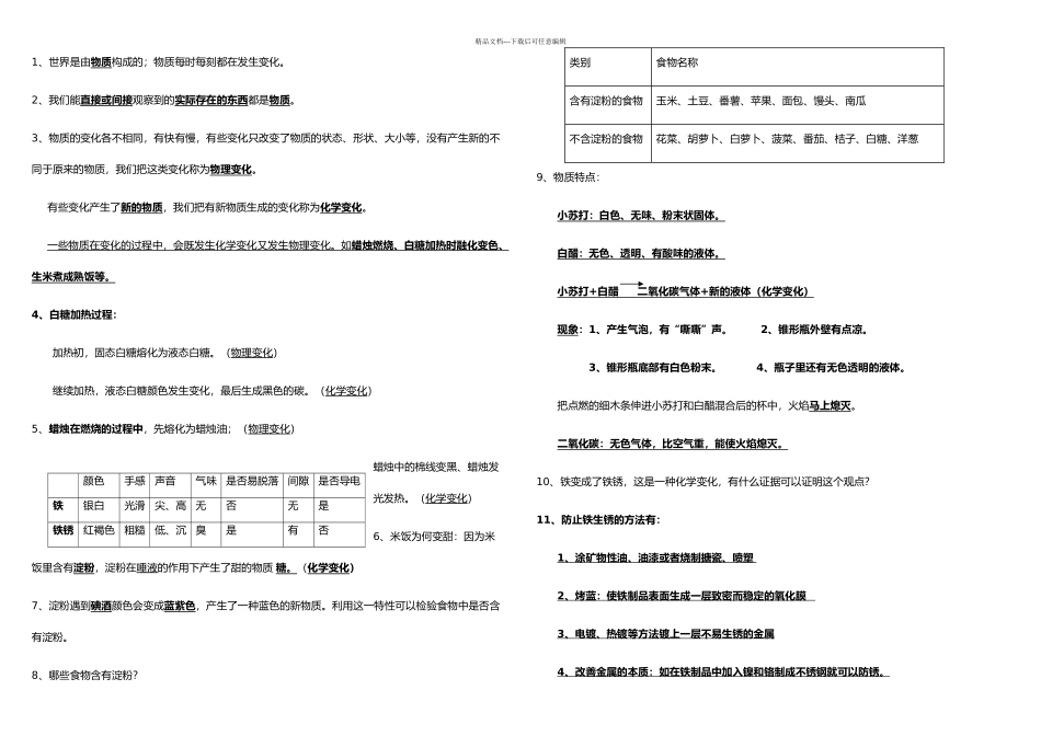 教科小学科学六年级下册复习资料_第3页