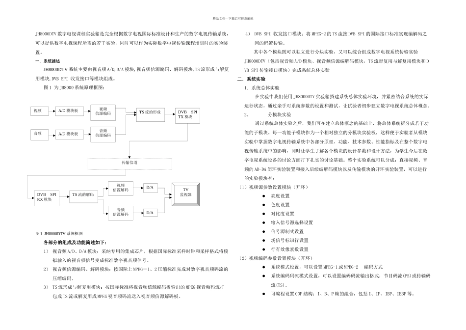 数字视频技术实验讲义_第1页