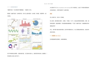 数据可视化柱状图雷达图等六种基本图表的特点和适用场合