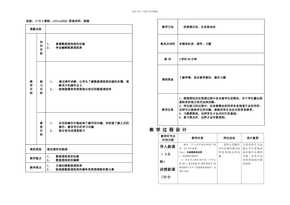 数据透视表的使用_第1页