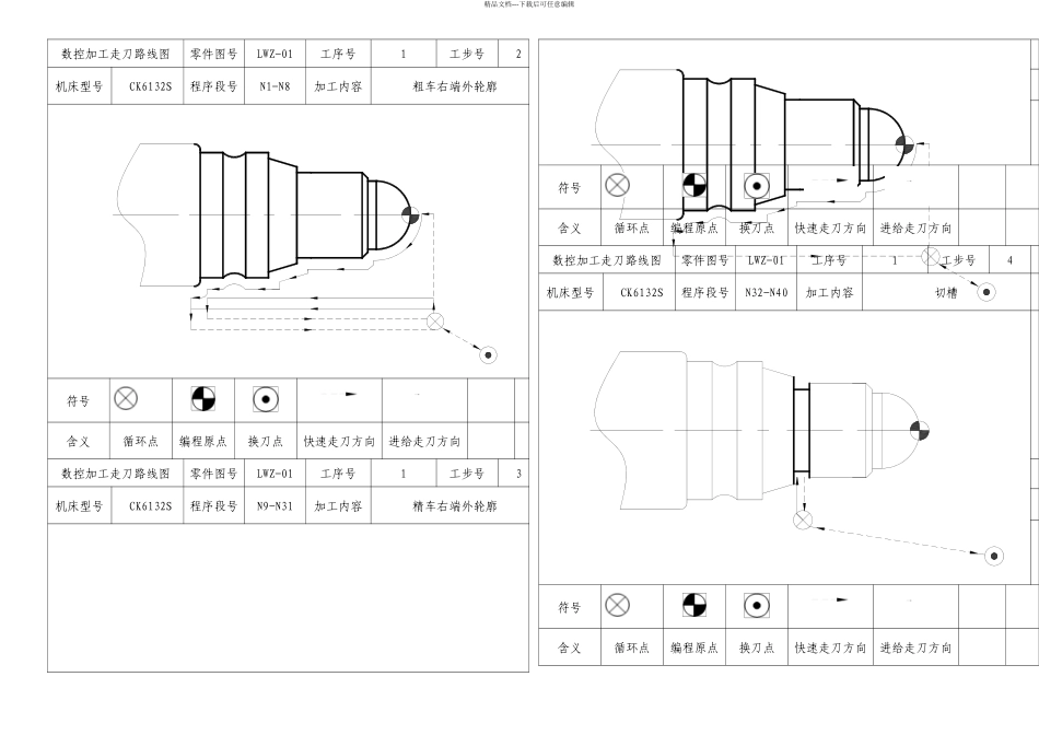 数控加工走刀路线图完整_第1页