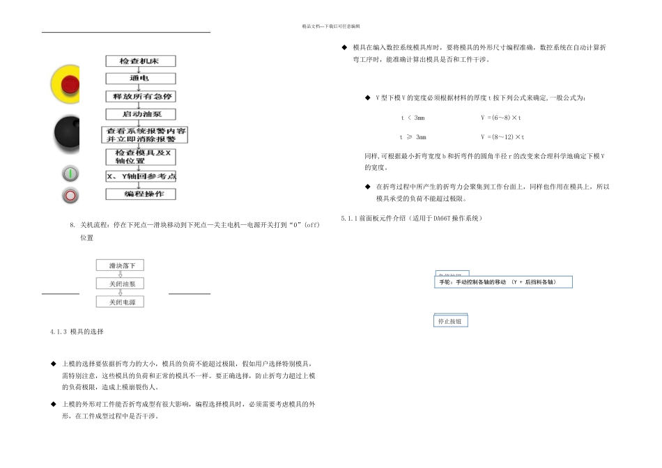 数控折弯机操作和保养规程完整_第2页