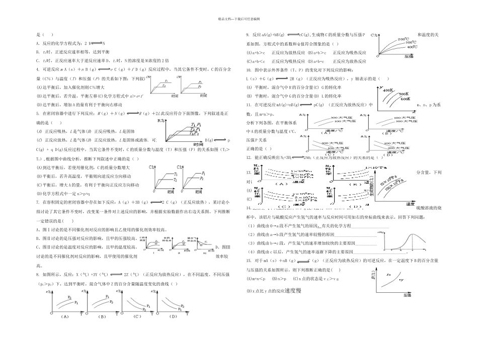 整理化学平衡图像专题_第3页