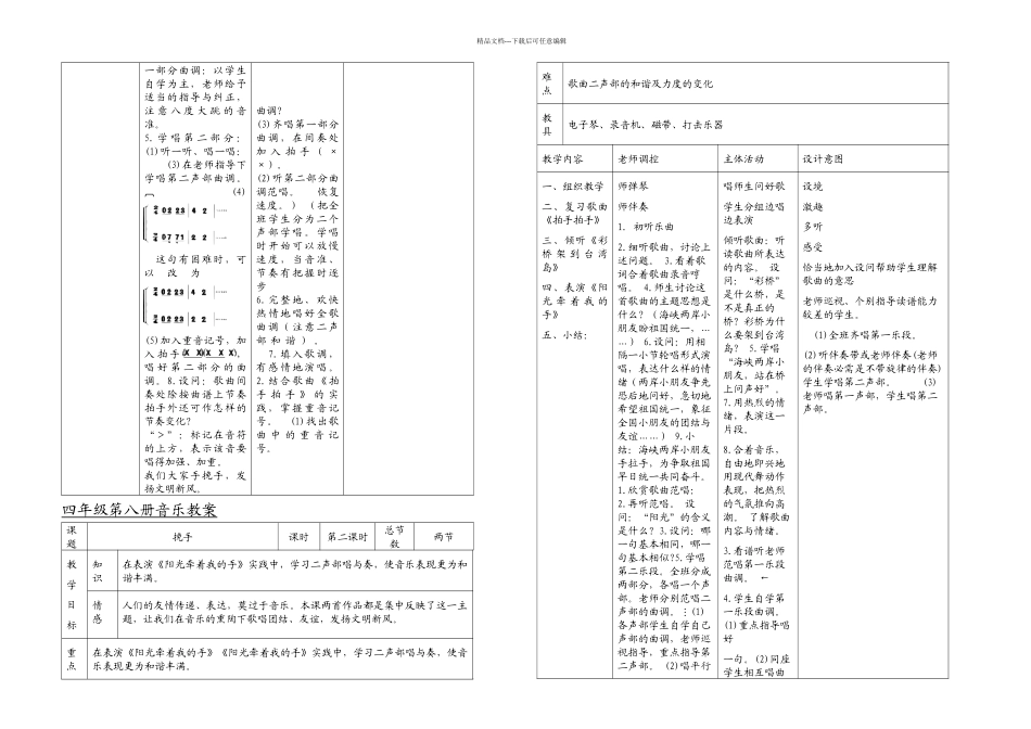 新人音小学四年级下册音乐全册_第2页