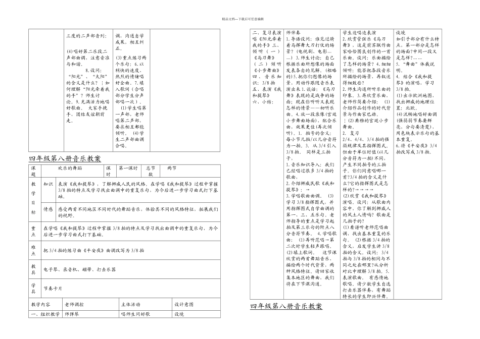 新人音小学四年级下册音乐全册_第3页