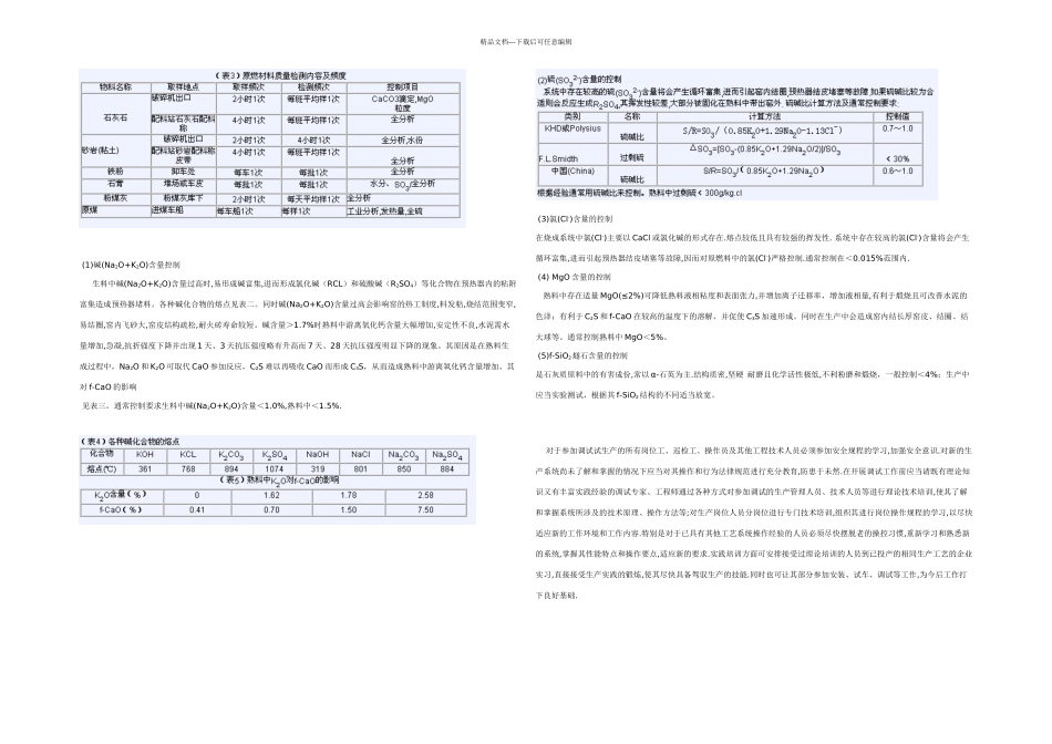 新型干法水泥生产线调试及生产控制_第2页