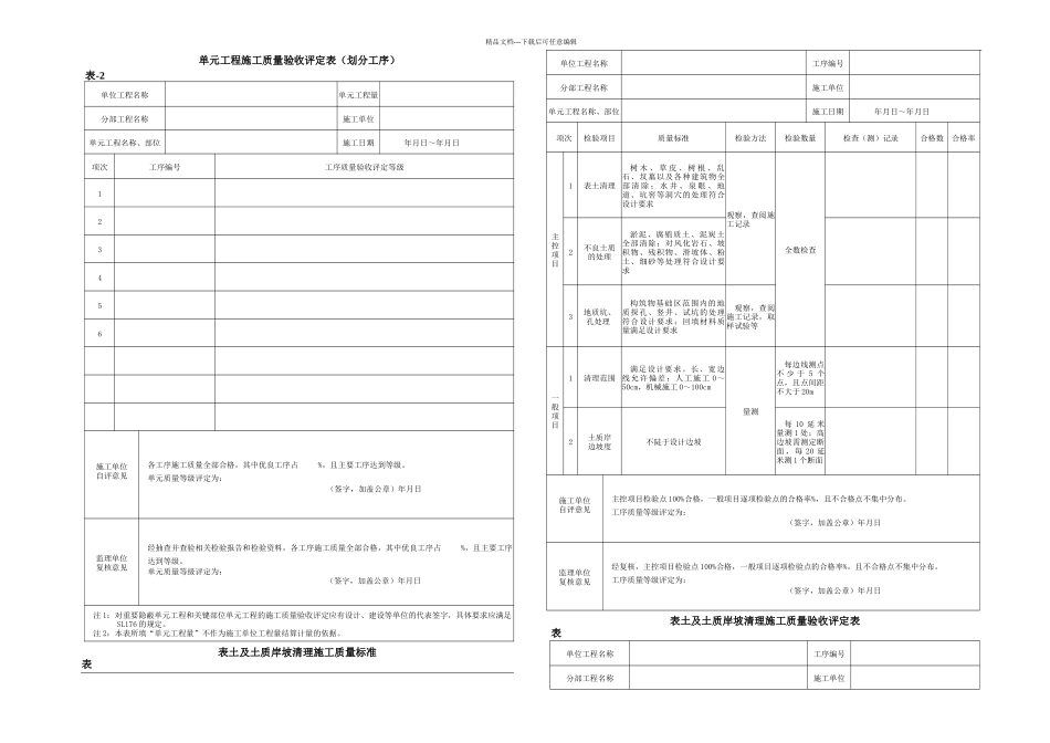 新规范水利水电工程施工质量评定表样表_第2页