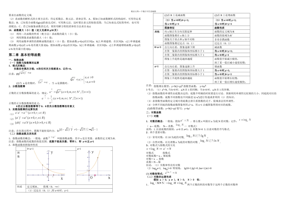 新课标高中数学必修知识点总结_第3页