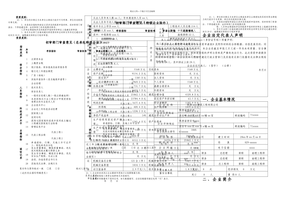 施工总承包资质申请资质的内容及表格上报审批资料_第3页