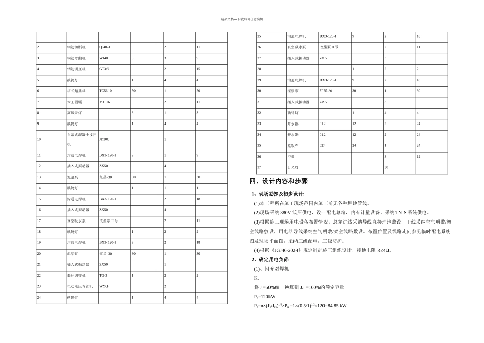 施工现场临时用电用水施工组织设计czwb_第2页